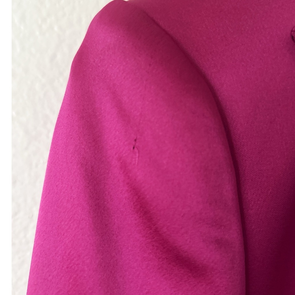 Veronica Beard Empire Dickey Satin Blazer in Fuchsia Pink - Picture 12 of 12